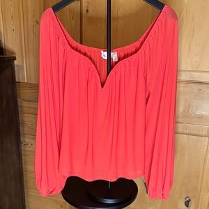 Chic Coral Women's Blouse